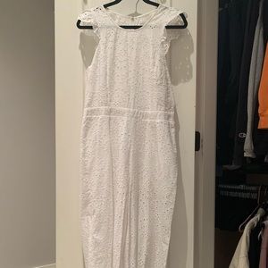White crochet jumpsuit from Nordstrom